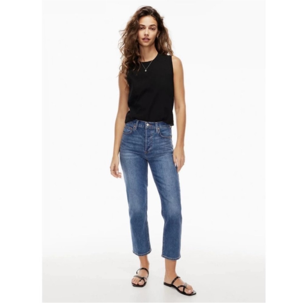 Aritzia Denim Forum The Arlo High Rise Straight 28L - 24